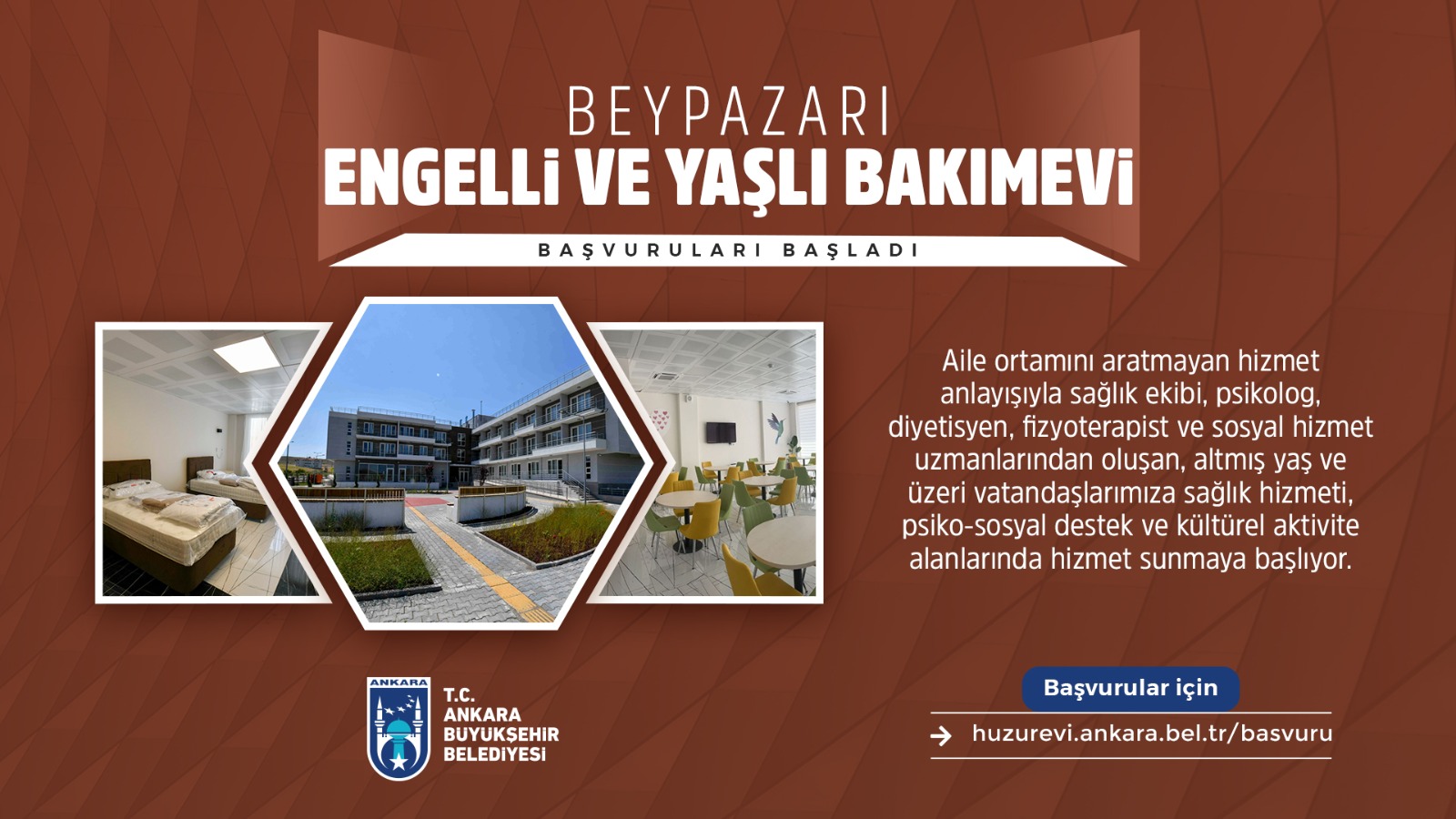 BEYPAZARI YAŞLI HUZUREVİ İÇİN ÖN KAYITLAR BAŞLADI